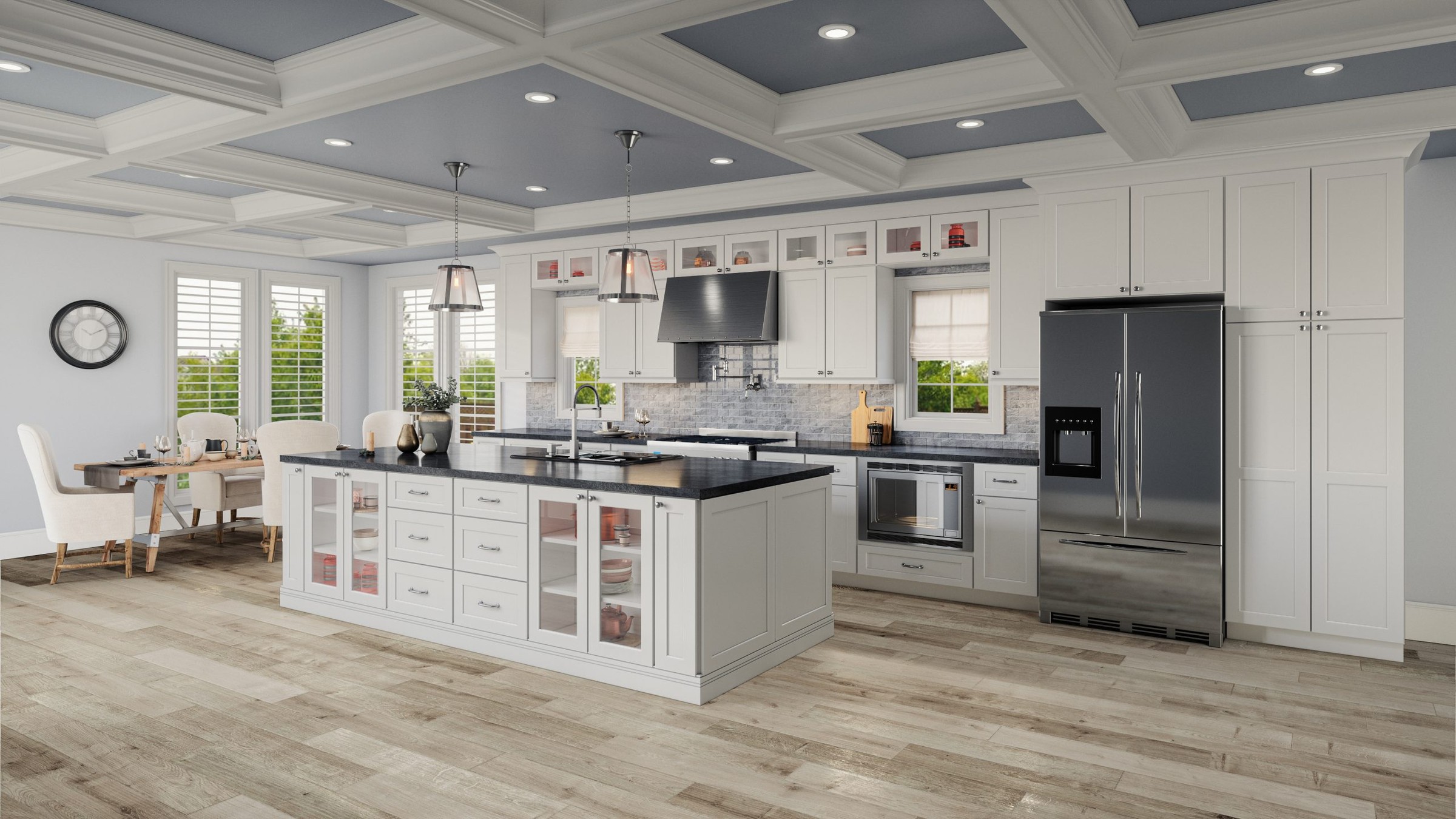 White in a real kitchen